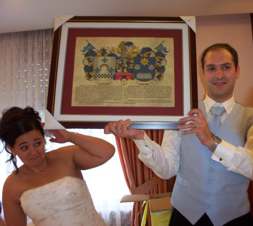 Boda regalo her&aacute;ldica